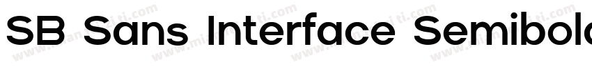 SB Sans Interface Semibold字体转换